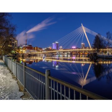 Lais Puzzle - Laukonsilta-Brücke bei Nacht im Zentrum von Tampere - 40, 100, 200, 500, 1.000 & 2.000 Teile