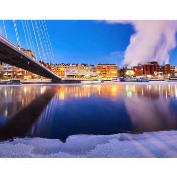 Lais Puzzle - Tampere Tammerkoski Stromschnellen blaue Stunde und Laukonsilta-Brücke - 40, 100, 200, 500, 1.000 & 2.000 Teile