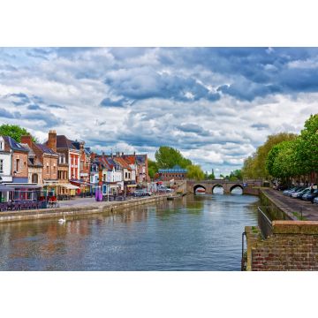 Lais Puzzle - Belu Quay mit traditionellen Häusern und Somme-Fluss in Amiens - 1.000 Teile