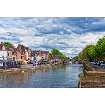 Lais Puzzle - Belu Quay mit traditionellen Häusern und Somme-Fluss in Amiens - 2.000 Teile