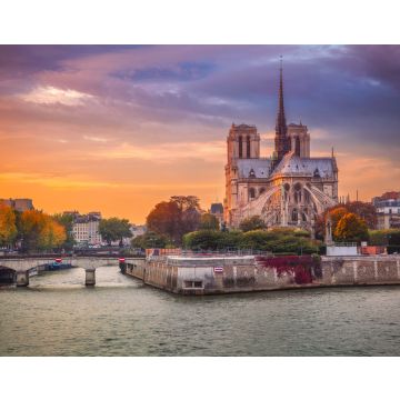 Lais Puzzle - Paris. Stadtbild von Paris, Frankreich mit der Kathedrale Notre Dame bei Sonnenuntergang - 40, 100, 200, 500, 1.000 & 2.000 Teile