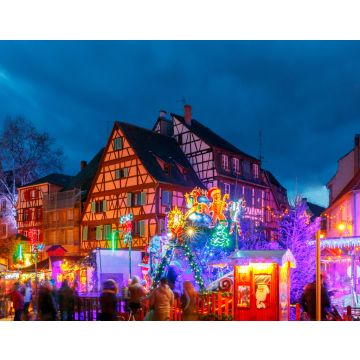 Lais Puzzle - Die französische Stadt Colmar an Heiligabend - 40, 100, 200, 500, 1.000 & 2.000 Teile