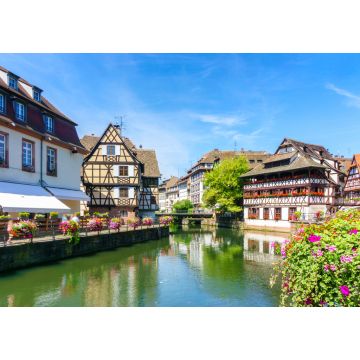 Lais Puzzle - Traditionelle bunte Häuser in La Petite France, Straßburg, Elsass, Frankreich - 1.000 Teile