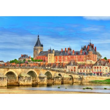 Lais Puzzle - Ansicht von Gien mit dem Schloss und der Brücke über die Loire - Frankreich - 1.000 Teile