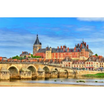Lais Puzzle - Ansicht von Gien mit dem Schloss und der Brücke über die Loire - Frankreich - 2.000 Teile