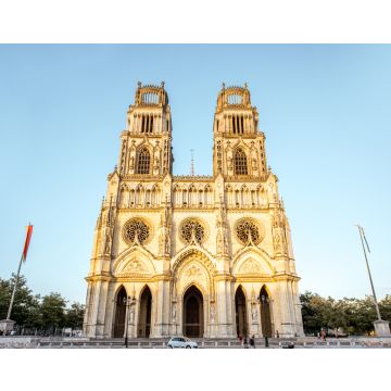 Lais Puzzle - Blick auf die Kathedrale Saint Croix in Orleans während des Sonnenuntergangs in Mittelfrankreich - 40, 100, 200, 500, 1.000 & 2.000 Teile