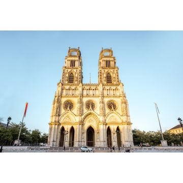 Lais Puzzle - Blick auf die Kathedrale Saint Croix in Orleans während des Sonnenuntergangs in Mittelfrankreich - 2.000 Teile
