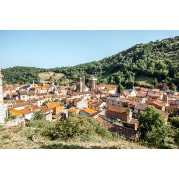 Lais Puzzle - Blick auf das Dorf Blesle bei Sonnenuntergang in der Region Auvergne, Frankreich - 2.000 Teile