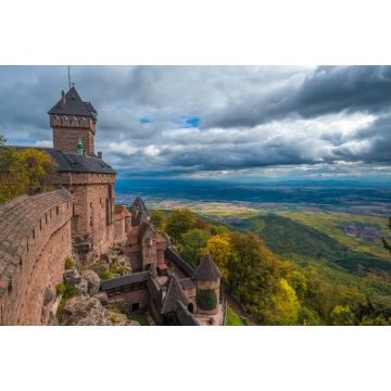 Lais Puzzle - Das Chateau du Haut-Kœnigsbourg, eine mittelalterliche Burg in den Vogesen, Orschwiller, Bas-Rhin, Elsass, Frankreich, gleich westlich von Sélestat - 2.000 Teile