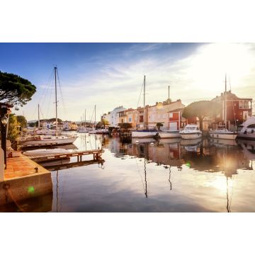 Lais Puzzle - Bunte Stadt auf dem Wasser, Hafen von Grimaud, Côte d'Azur - 2.000 Teile