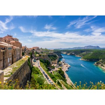 Lais Puzzle - Landschaft auf der Insel Korsika, schöner Blick auf die Stadt Calvi mit dem Schloss auf dem Hügel im Sommer, Frankreich - 1.000 Teile