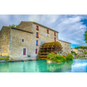 Lais Puzzle - Haus mit Wasserrad, Region Luberon, Frankreich - 2.000 Teile