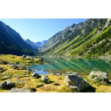 Lais Puzzle - Der Gaube-See im Sommer mit dem Berg Vignemale im Hintergrund, einem Berg der Pyrenäen - 2.000 Teile