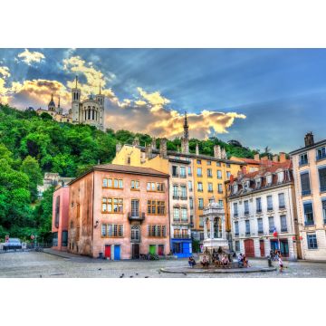 Lais Puzzle - Blick auf die Basilika Notre Dame de Fourviere in Lyon - 1.000 Teile