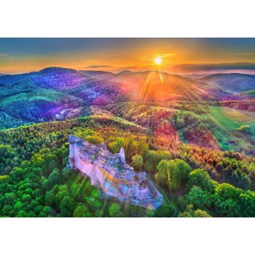 Lais Puzzle - Burg Fleckenstein in den Nordvogesen - Bas-Rhin, Frankreich - 1.000 Teile
