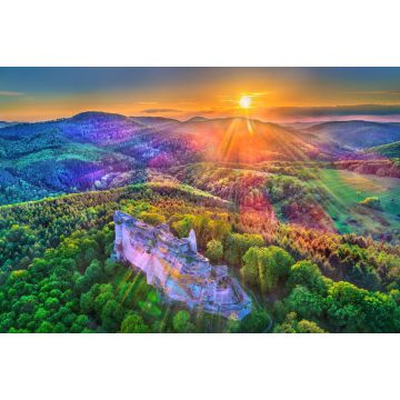 Lais Puzzle - Burg Fleckenstein in den Nordvogesen - Bas-Rhin, Frankreich - 2.000 Teile