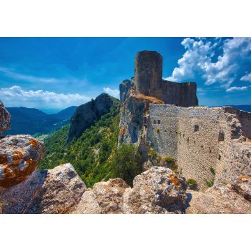 Lais Puzzle - Schloss von Peyrepertuse, eine Ruine der Katharer aus dem 11. - 1.000 Teile
