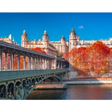 Lais Puzzle - Paris, Panorama im Herbst, die Bir-Hakeim-Brücke und schöne Pariser Gebäude, Blick auf die Seine - 40, 100, 200, 500, 1.000 & 2.000 Teile