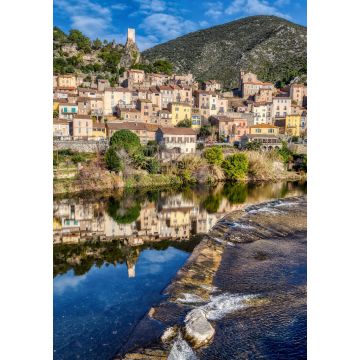 Lais Puzzle - Das Dorf Roquebrun im Weinanbaugebiet St. Chinian - 1.000 Teile
