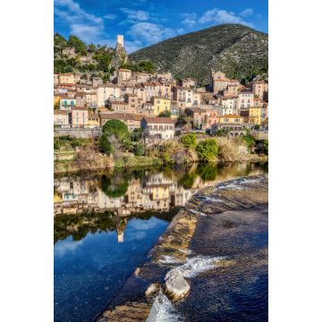 Lais Puzzle - Das Dorf Roquebrun im Weinanbaugebiet St. Chinian - 2.000 Teile