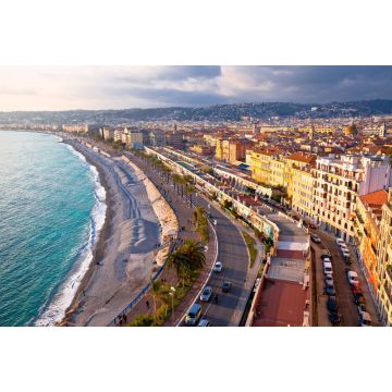 Lais Puzzle - Stadt Nizza Promenade des Anglais am Wasser - Luftaufnahme - 2.000 Teile
