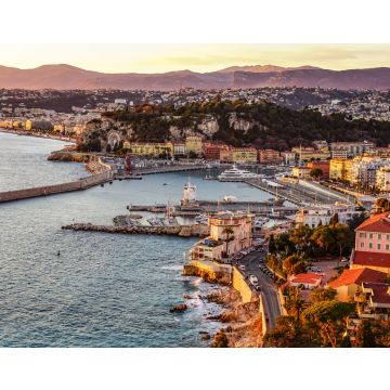 Lais Puzzle - Blick bei Sonnenuntergang über die Bucht Baie des Anges in Nizza - 40, 100, 200, 500, 1.000 & 2.000 Teile