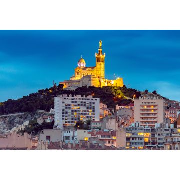 Lais Puzzle - Marseille. Die Kathedrale Notre Dame de la Garde bei Sonnenuntergang - 2.000 Teile