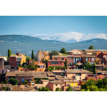 Lais Puzzle - Dorf Roussillon mit dem Berg Ventoux im Hintergrund, Region Vaucluse, Provence - 1.000 Teile