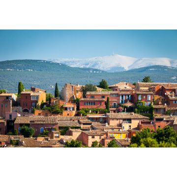 Lais Puzzle - Dorf Roussillon mit dem Berg Ventoux im Hintergrund, Region Vaucluse, Provence - 2.000 Teile