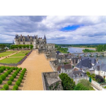 Lais Puzzle - Schloss Amboise, schönes französisches Kulturerbe, Panorama mit dem Fluss Loire im Frühling - 1.000 Teile