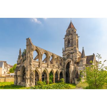 Lais Puzzle - Teilweise ruinierte mittelalterliche Kirche Saint Etienne in Caen, Normandie, Frankreich - 2.000 Teile