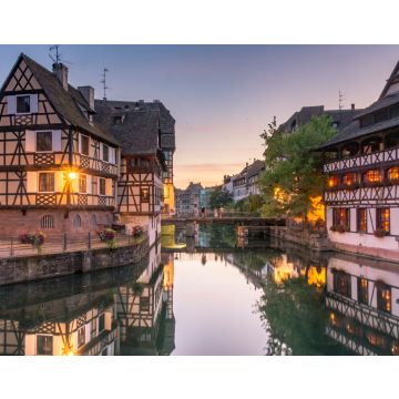 Lais Puzzle - Sonnenuntergang über dem Kanal von "petite venice" in Straßburg, Frankreich - 40, 100, 200, 500, 1.000 & 2.000 Teile