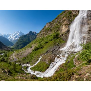 Lais Puzzle - Der berühmteste Wasserfall des Ecrins-Nationalparks: Le Voile de La Mariée. Valgaudemar-Tal im Sommer, Hautes-Alpes, Französische Alpen - 40, 100, 200, 500, 1.000 & 2.000 Teile