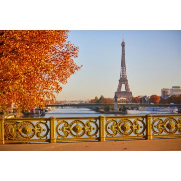 Lais Puzzle - Blick von der Mirabeau-Brücke auf den Eiffelturm über der Seine an einem schönen Herbsttag in Paris - 2.000 Teile