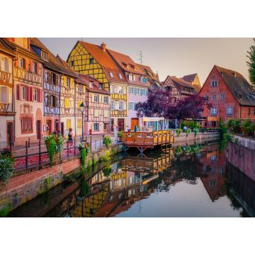 Lais Puzzle - Colmar, Elsass, Frankreich. Klein-Venedig, Wasserkanal und traditionelle Fachwerkhäuser - 1.000 Teile