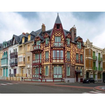 Lais Puzzle - Alte, farbenfrohe und typische Häuser an der Küste in der Stadt Mer-les-Bains - 40, 100, 200, 500, 1.000 & 2.000 Teile