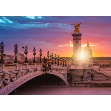 Lais Puzzle - Die Brücke Alexandre III bei herrlichem Sonnenuntergang - Paris, Frankreich - 1.000 Teile