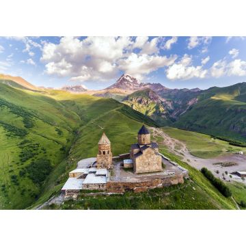 Lais Puzzle - Gergeti Dreifaltigkeitskirche oder Tsminda Sameba - Heilige Dreifaltigkeitskirche in der Nähe des Dorfes Gergeti in Georgien - 1.000 Teile