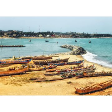 Lais Puzzle - Boote an der Küste von Cape Coast, Ghana - 1.000 Teile