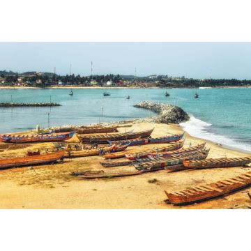 Lais Puzzle - Boote an der Küste von Cape Coast, Ghana - 2.000 Teile