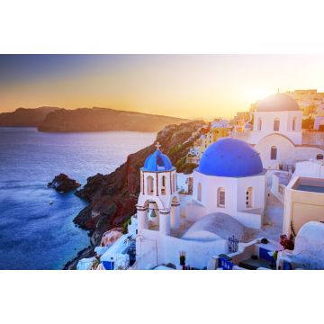 Lais Puzzle - Die Stadt Oia auf der Insel Santorin, Griechenland, bei Sonnenuntergang. Ägäisches Meer - 2.000 Teile