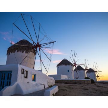 Lais Puzzle - Die berühmten Windmühlen von Mykonos bei Sonnenuntergang, Griechenland - 40, 100, 200, 500, 1.000 & 2.000 Teile