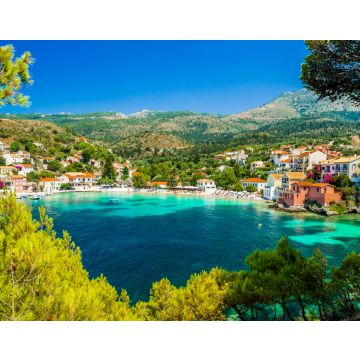 Lais Puzzle - Assos auf der Insel Kefalonia in Griechenland. Blick auf die schöne Bucht des Dorfes Assos, Insel Kefalonia, Griechenland - 40, 100, 200, 500, 1.000 & 2.000 Teile