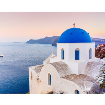 Lais Puzzle - Malerischer Blick auf die Altstadt von Oia auf der Insel Santorin, weiße Häuser, Windmühlen und Kirche mit blauen Kuppeln, Griechenland - 40, 100, 200, 500, 1.000 & 2.000 Teile