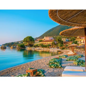 Lais Puzzle - Schöner Blick auf den vom Sonnenaufgang beleuchteten Strand von Nikiana auf der Insel Lefkada, Griechenland - 40, 100, 200, 500, 1.000 & 2.000 Teile