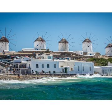 Lais Puzzle - Mykonos, Kykladeninseln, Griechenland. Berühmte Windmühlen an einem klaren und hellen Sommertag - 40, 100, 200, 500, 1.000 & 2.000 Teile