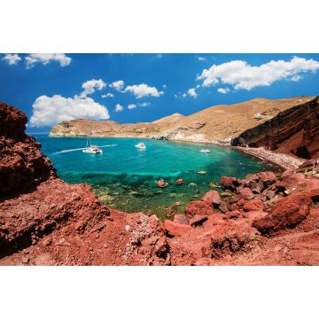 Lais Puzzle - Roter Strand. Santorin, Kykladeninseln, Griechenland. Schöne Sommerlandschaft mit einem der berühmtesten Strände der Welt - 2.000 Teile