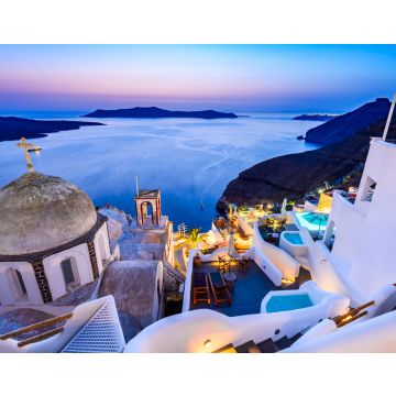 Lais Puzzle - Santorin, Griechenland - Sonnenuntergang in Fira, Kykladen - 40, 100, 200, 500, 1.000 & 2.000 Teile