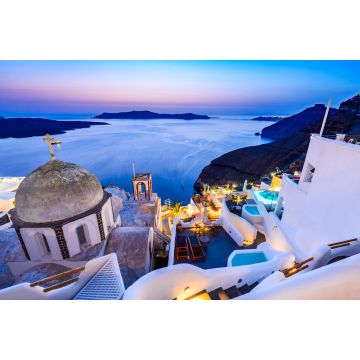 Lais Puzzle - Santorin, Griechenland - Sonnenuntergang in Fira, Kykladen - 2.000 Teile