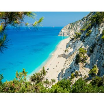 Lais Puzzle - Strand von Egremni, Insel Lefkada, Griechenland. Großer und langer Strand mit türkisfarbenem Wasser auf der Insel Lefkada in Griechenland - 40, 100, 200, 500, 1.000 & 2.000 Teile